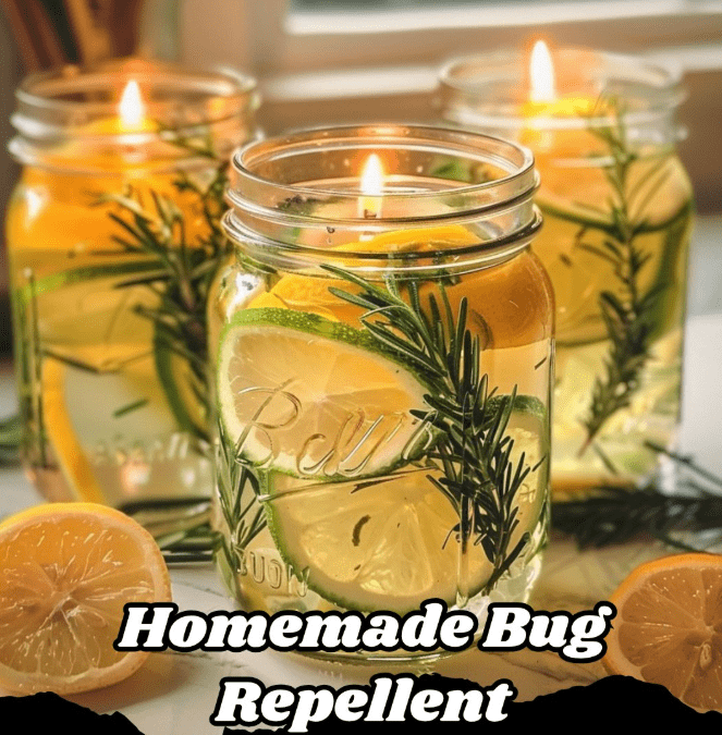 Homemade Bug Repellent Jars