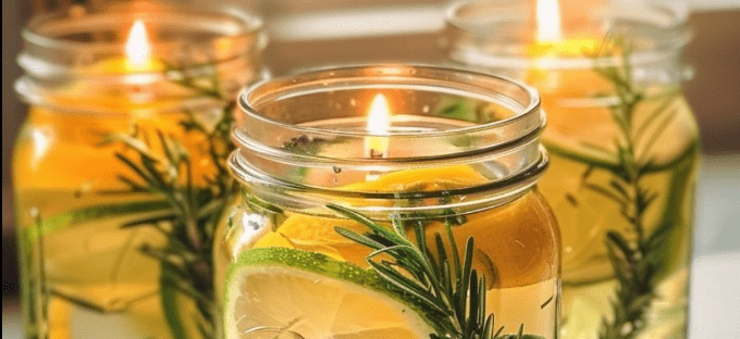 Homemade Bug Repellent Jars